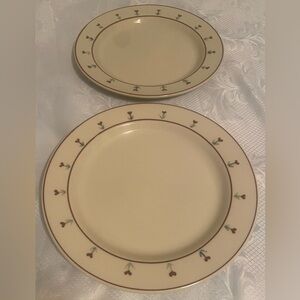 Hartstone 11” Dinner Plates. Provincial Posy pattern. Set of 2.